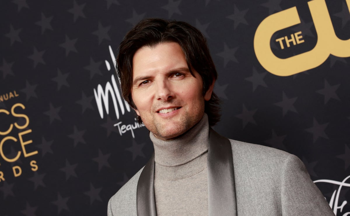 Actor Adam Scott arrives for the 28th Annual Critics Choice Awards in a turtleneck