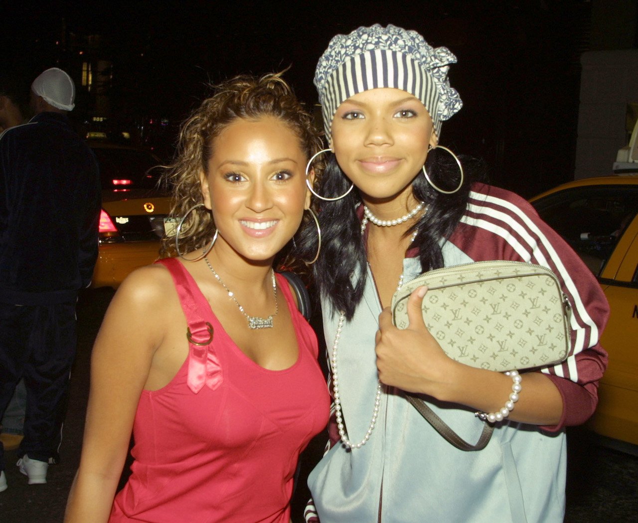 Adrienne Bailon poses with 3LW group member Kiely Williams