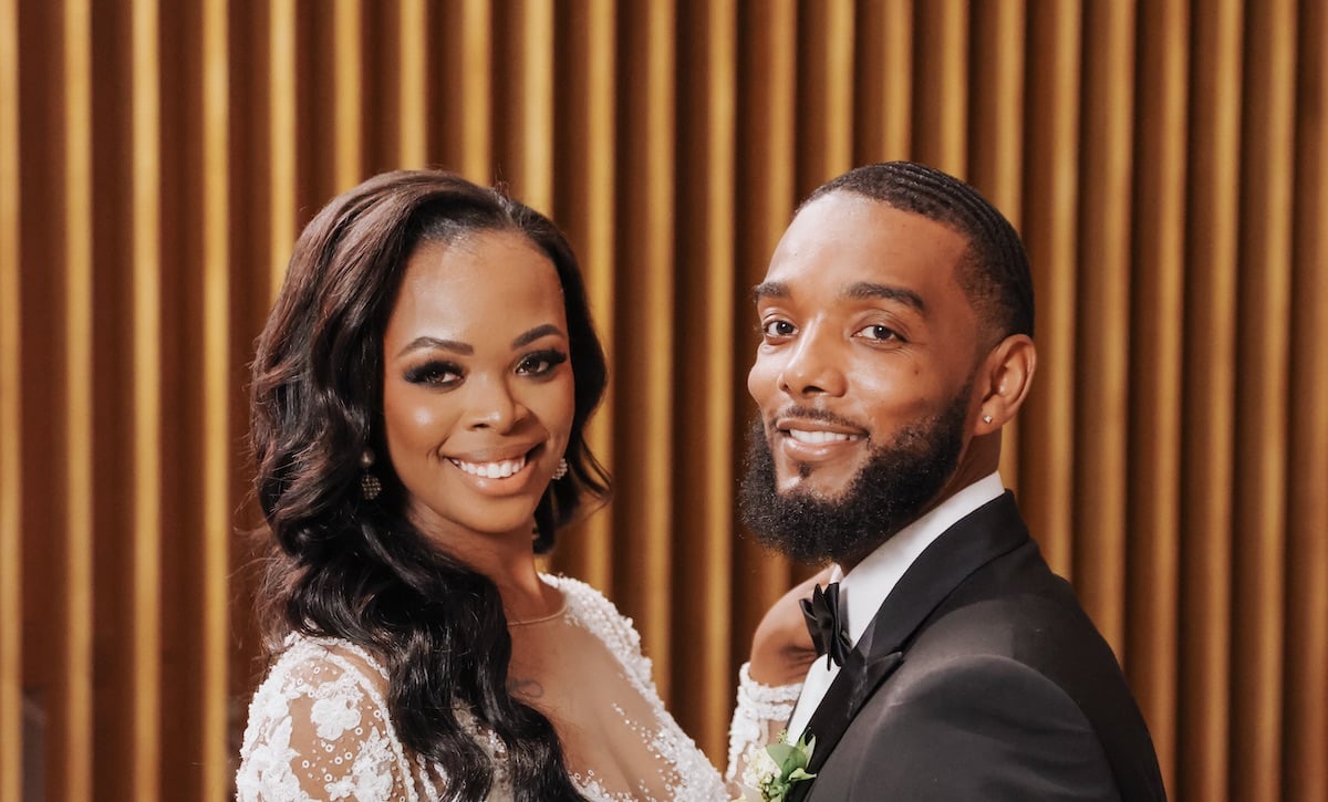 'Married at First Sight' Nashville cast members Jasmine and Airris on their wedding day 
