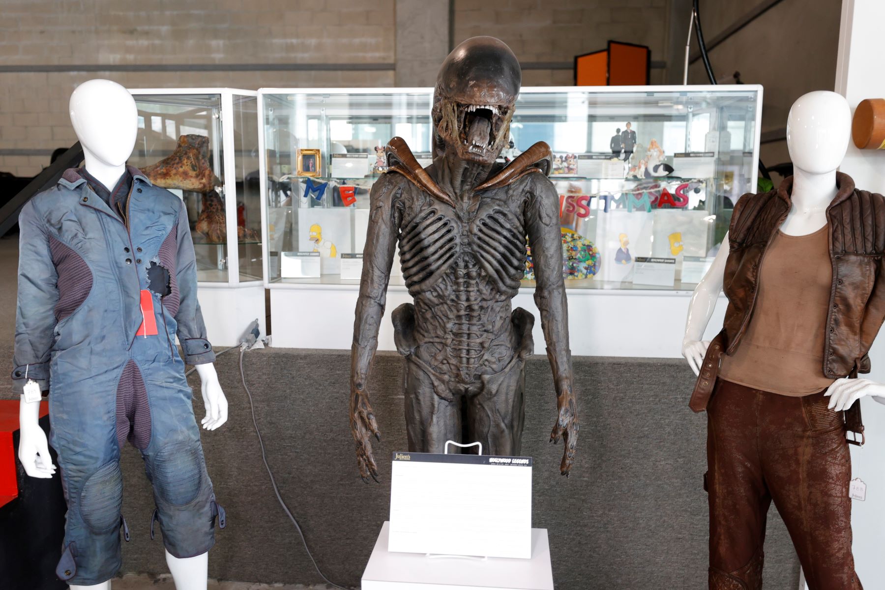 'Alien 3' outfits and props at Julien's Auctions in Beverly Hills, California