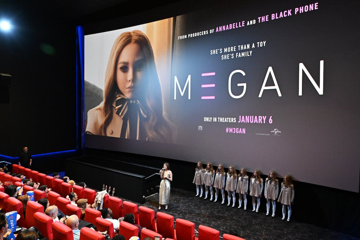 Allison Williams speaks before a special NY screening of M3GAN