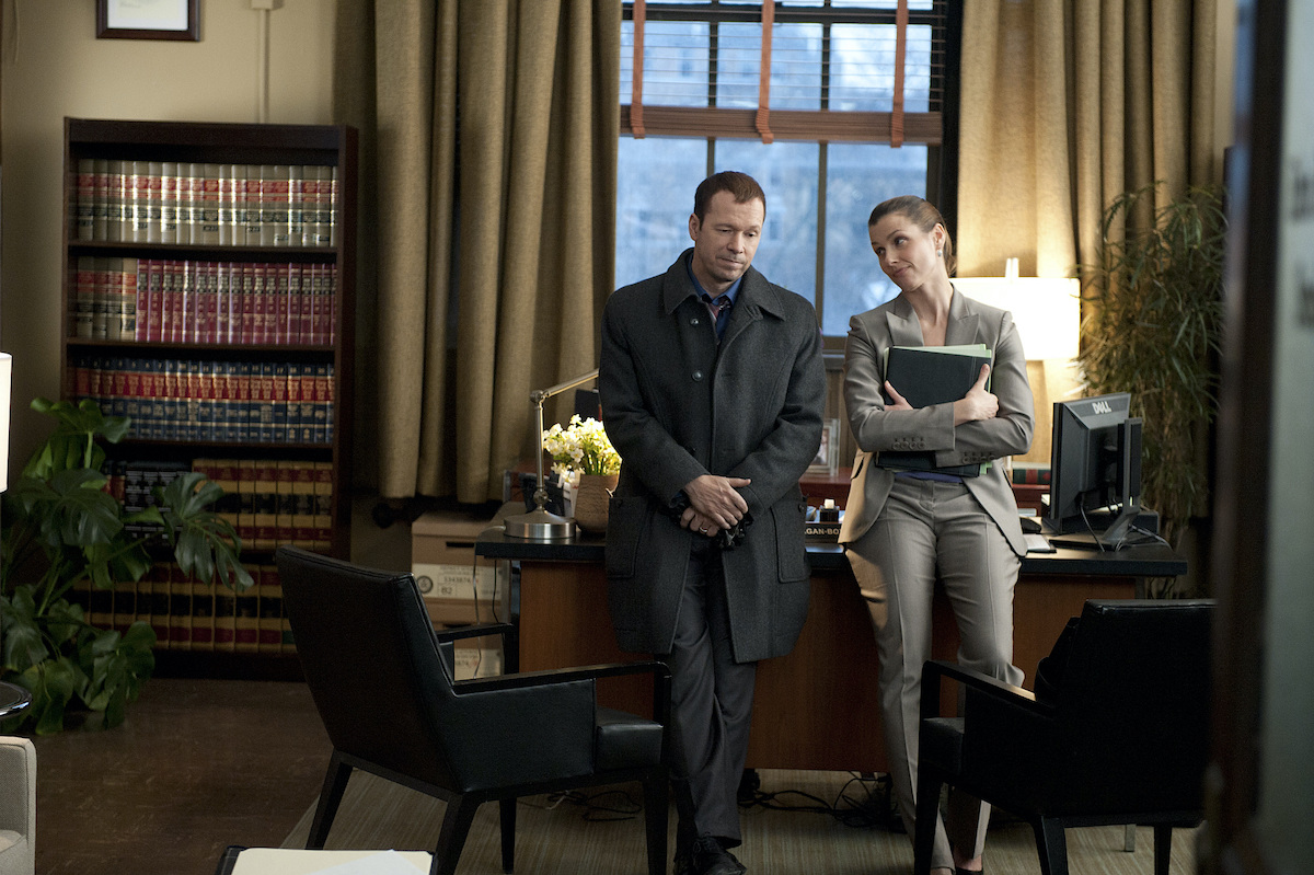 'Blue Bloods' cast members Donnie Wahlberg as Danny Reagan and Bridget Moynahan as Erin Reagan