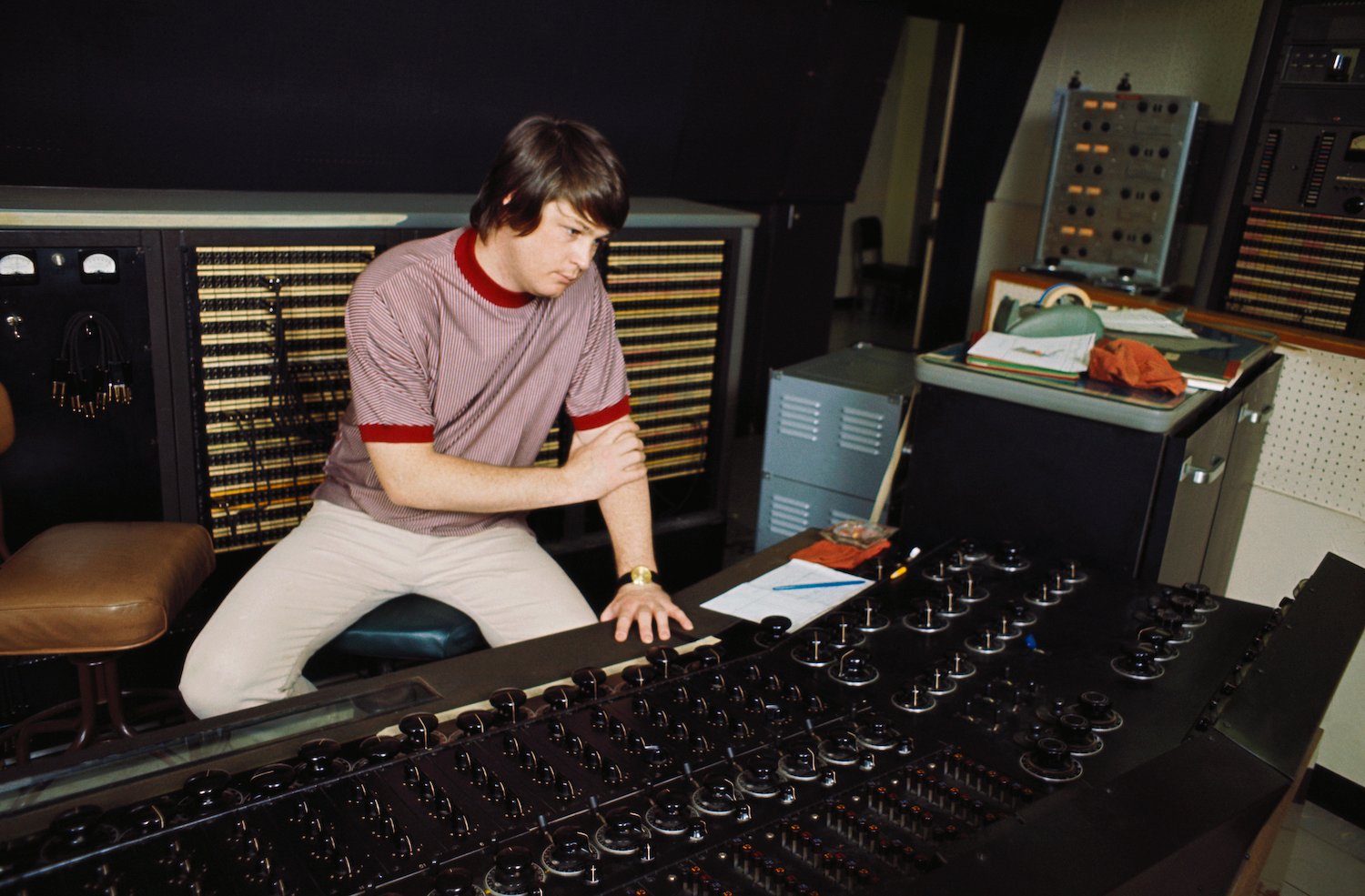 1966, California, Los Angeles, Beach Boys, Brian Wilson recording 'Pet Sounds'