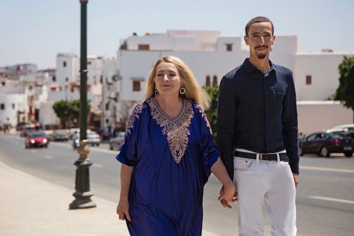 Debbie and Oussama posing together in Morocco for '90 Day Fiancé: The Other Way' Season 4 on TLC.