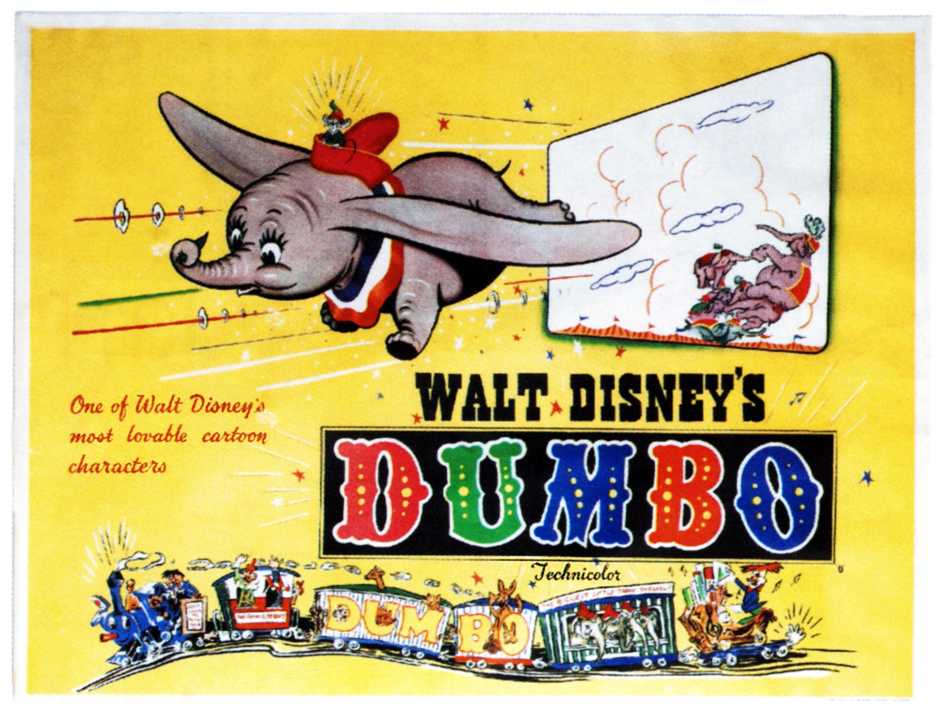 Walt Disney's 'Dumbo' poster, on poster art, 1941