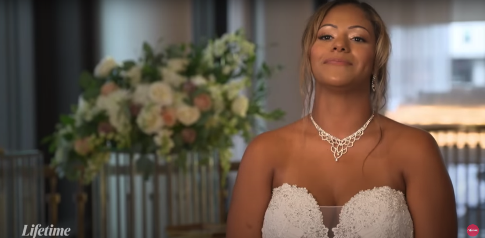 Domynique from 'Married at First Sight' Season 16 wearing her wedding dress