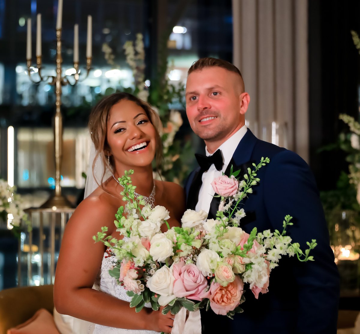 Domynique and Mackinley from 'Married at First Sight' Season 16 on their wedding day