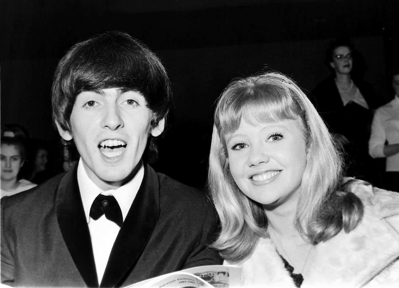 George Harrison and Hayley Mills at the Regal Cinema for a viewing of 'Charade' in 1964.