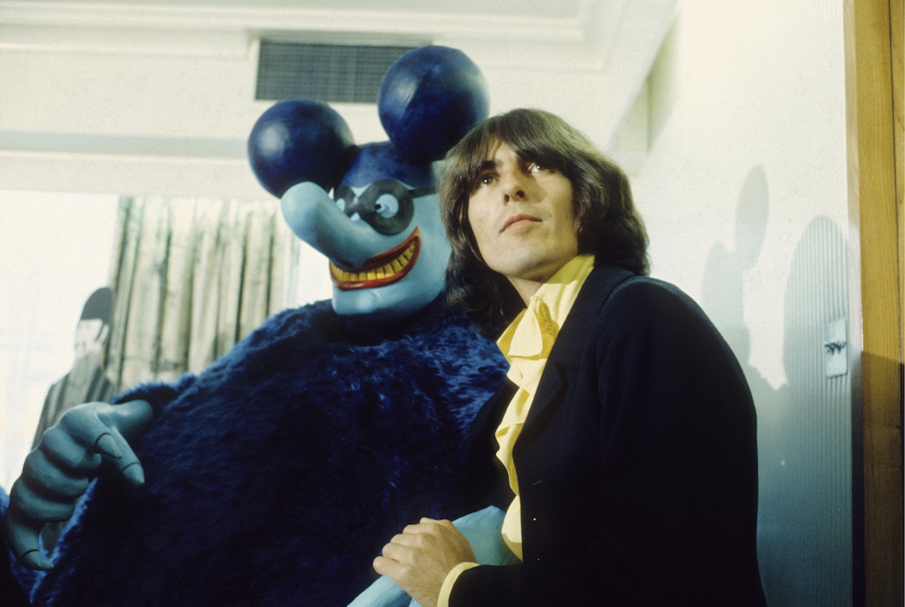 George Harrison at the press screening of The Beatles' 'Yellow Submarine' in 1968.