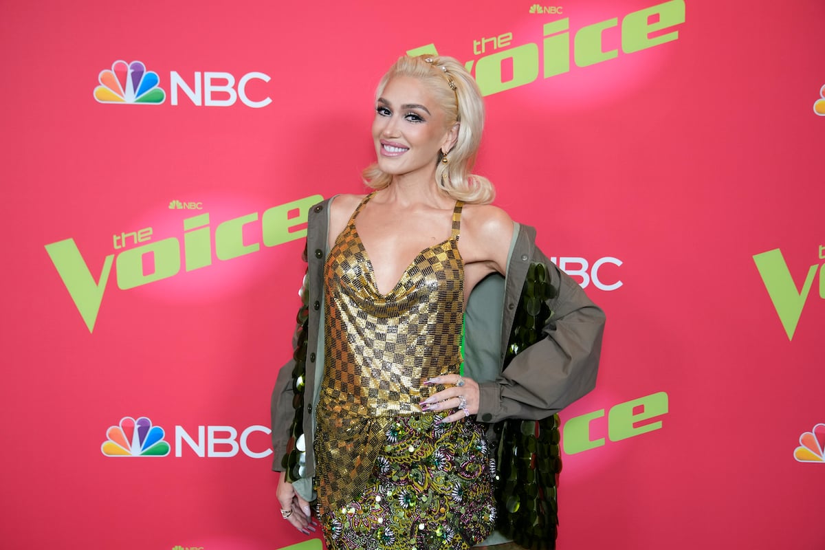 Gwen Stefani who claims she's Japanese posing with her hand on her hip