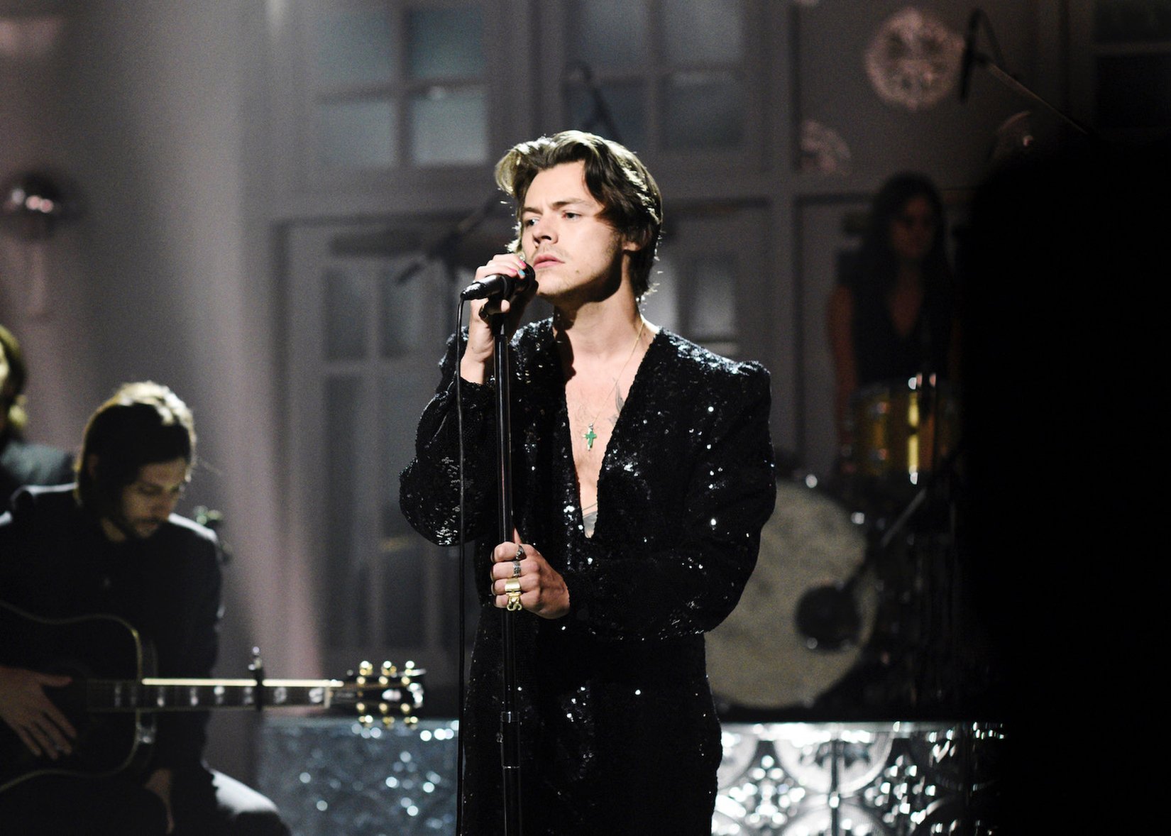 Musical Guest Harry Styles performs 'Lights Up' on 'Saturday Night Live'