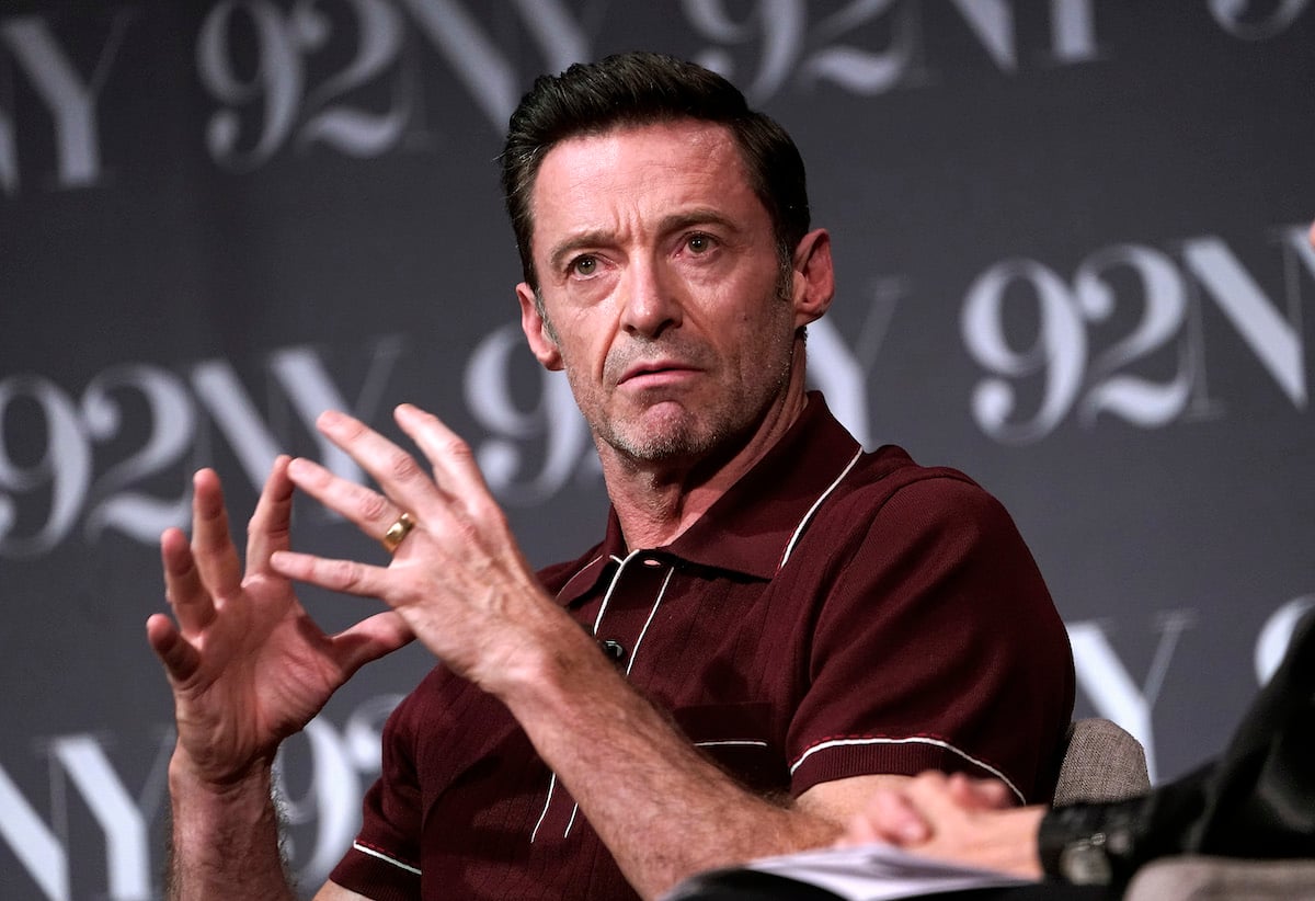 Hugh Jackman speaks about "The Son" at a screening of the film