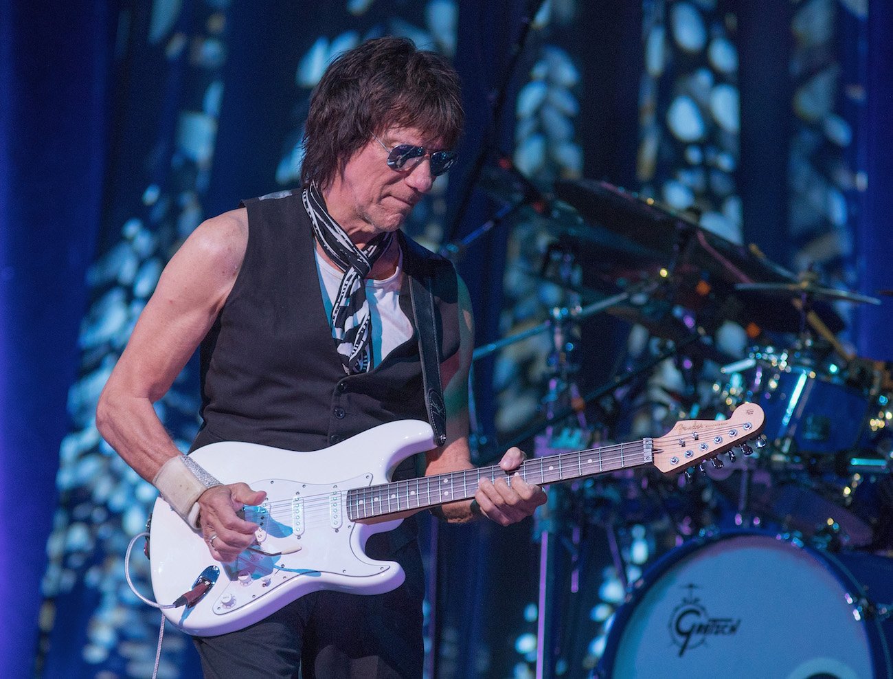 Jeff Beck performing at ACL Live in 2018 in Austin, Texas.