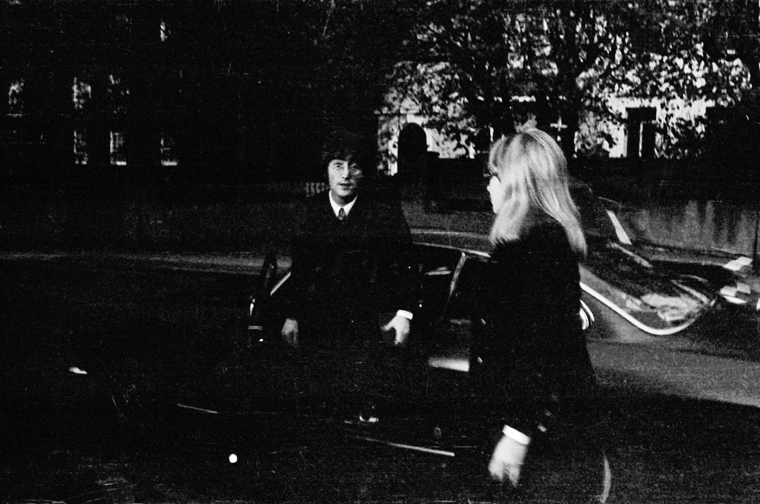 John Lennon and Cynthia Lennon attends The Brian Epstein Memorial Service