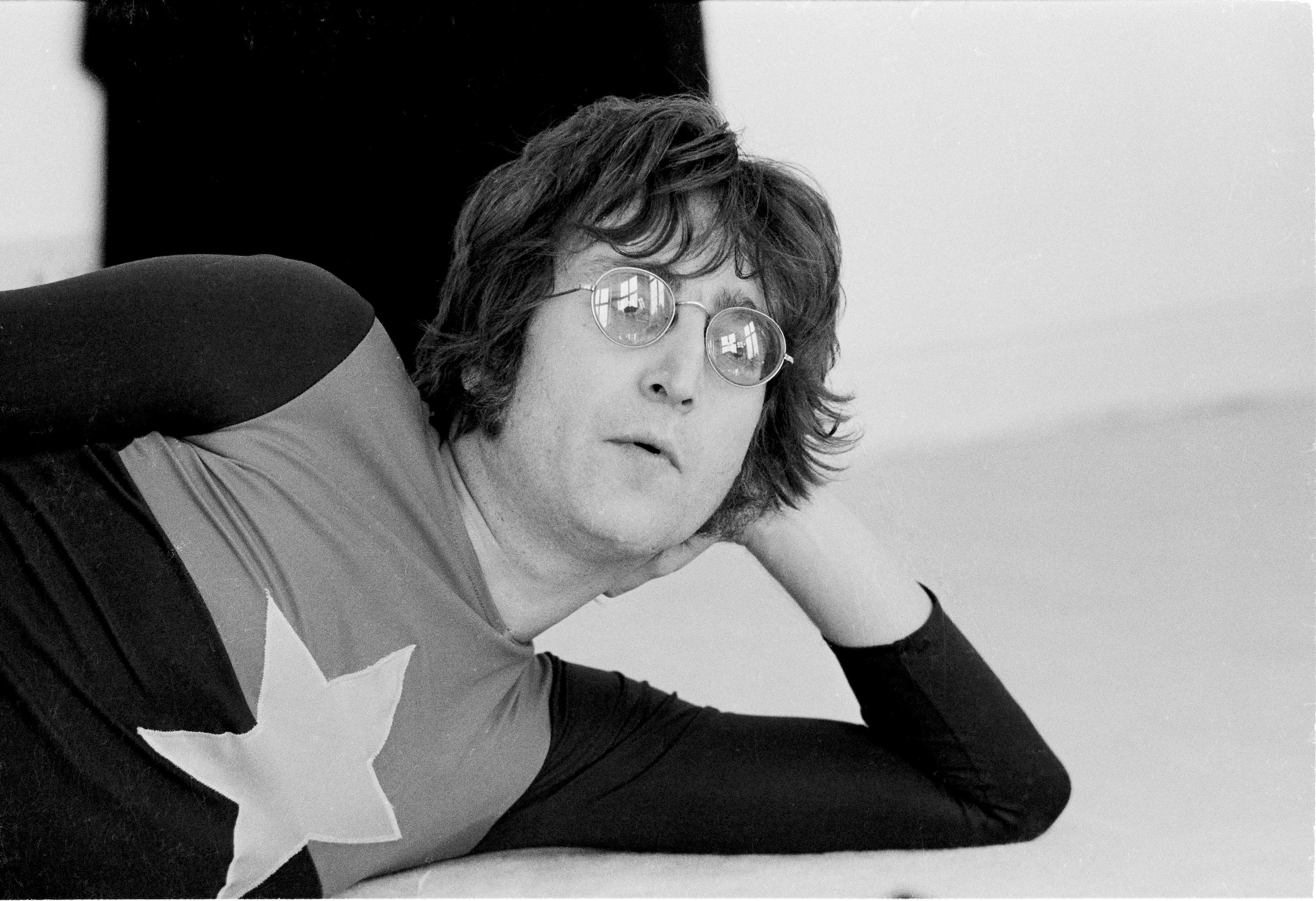 Former Beatle John Lennon at his home, Tittenhurst Park