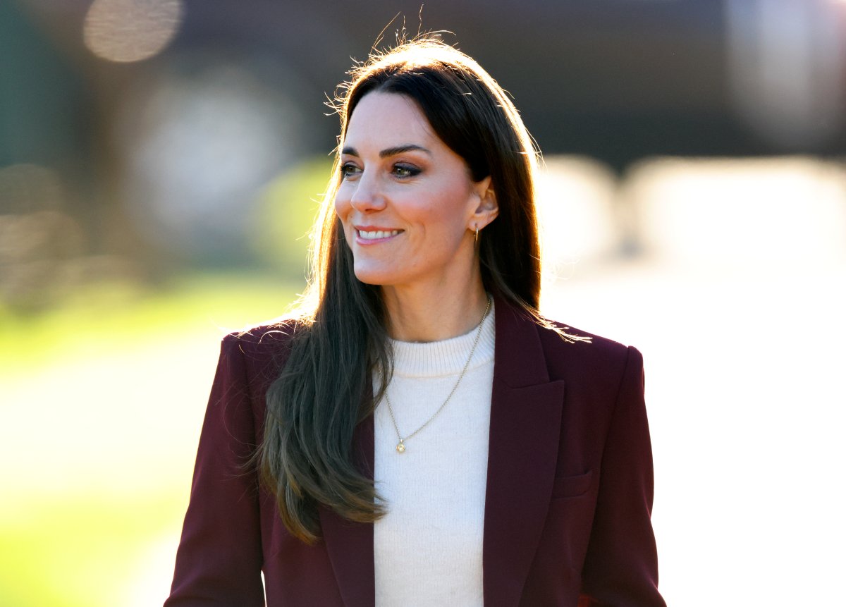 Kate Middleton wore a citrine necklace while attending the England Wheelchair Rugby League team reception at Hampton Court Palace in London, England on 19th January 2023.