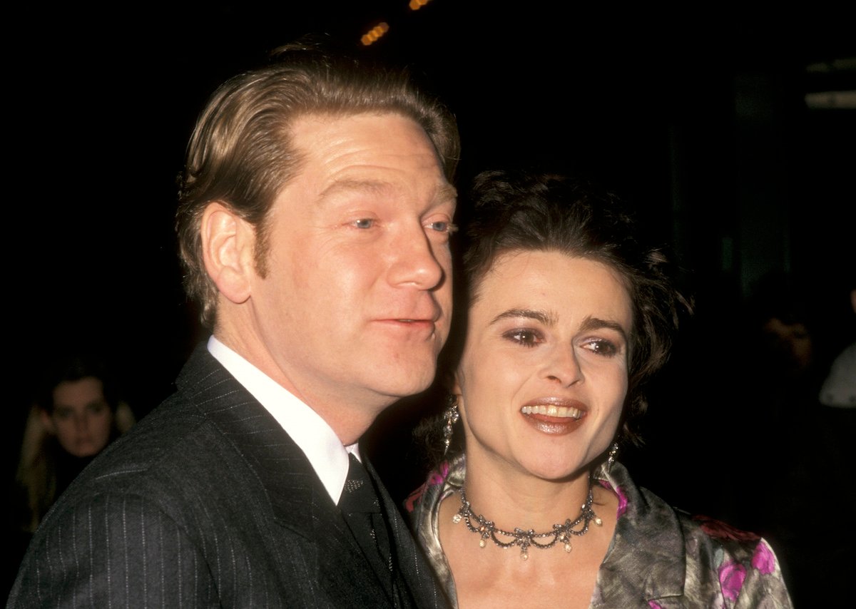 Actors Kenneth Branagh and Helena Bonham Carter smile at the premiere of 'The Theory of Flight' in 1998