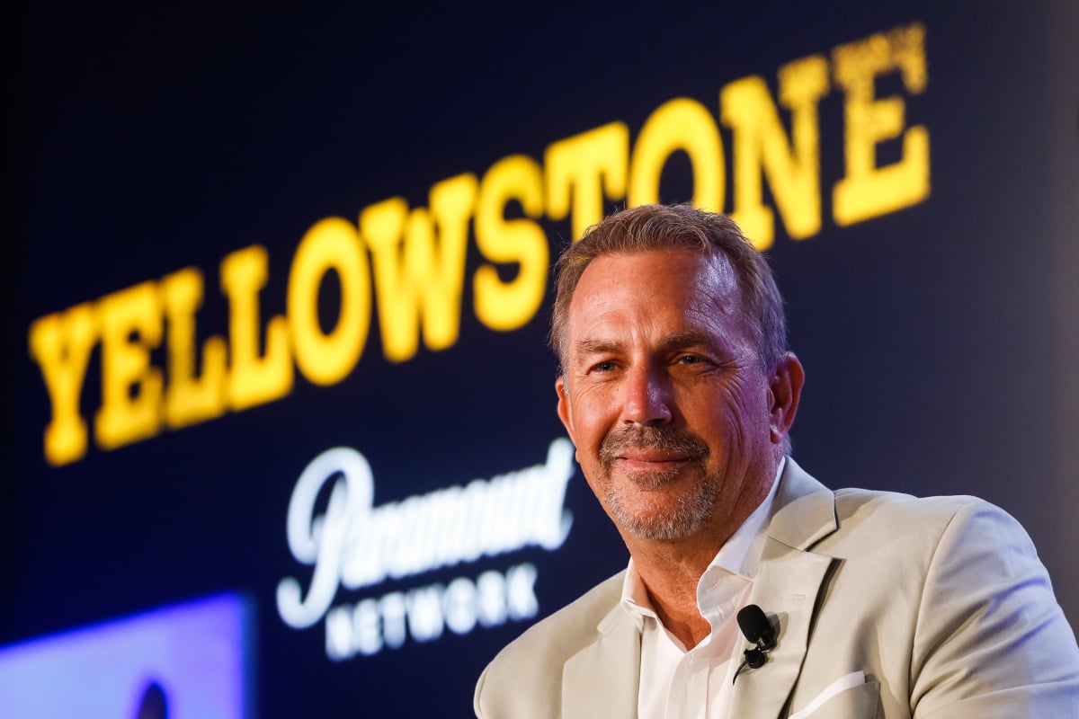Kevin Costner attends 'A conversation with Kevin Costner from Paramount Network and Yellowstone' during the Cannes Lions Festival 2018 on June 21, 2018 in Cannes, France