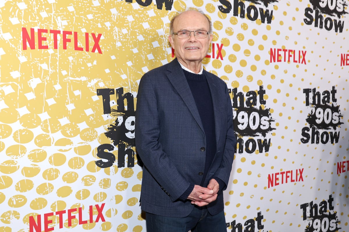 Kurtwood Smith poses in front of a "That '90s Show" backdrop
