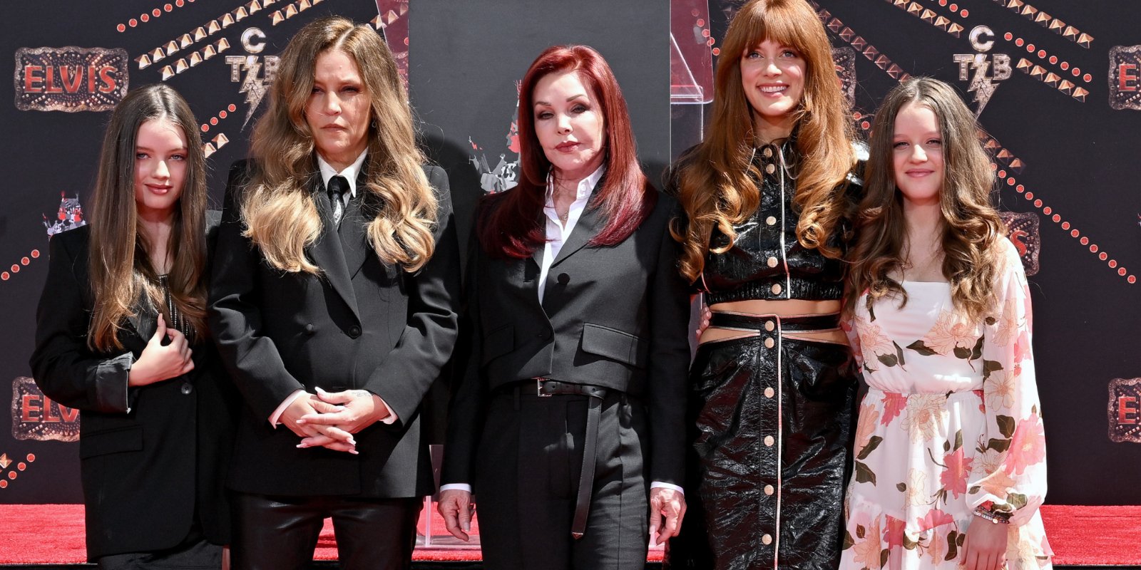 Lisa Marie Presley, Priscilla Presley, Riley Keough and Harper and Finley Lockwood celebrate Baz Luhrmann's 'Elvis' movie.