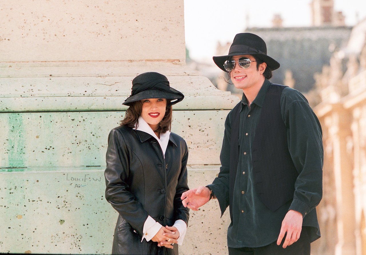 Lisa Marie Presley and Michael Jackson snapped by photographers
