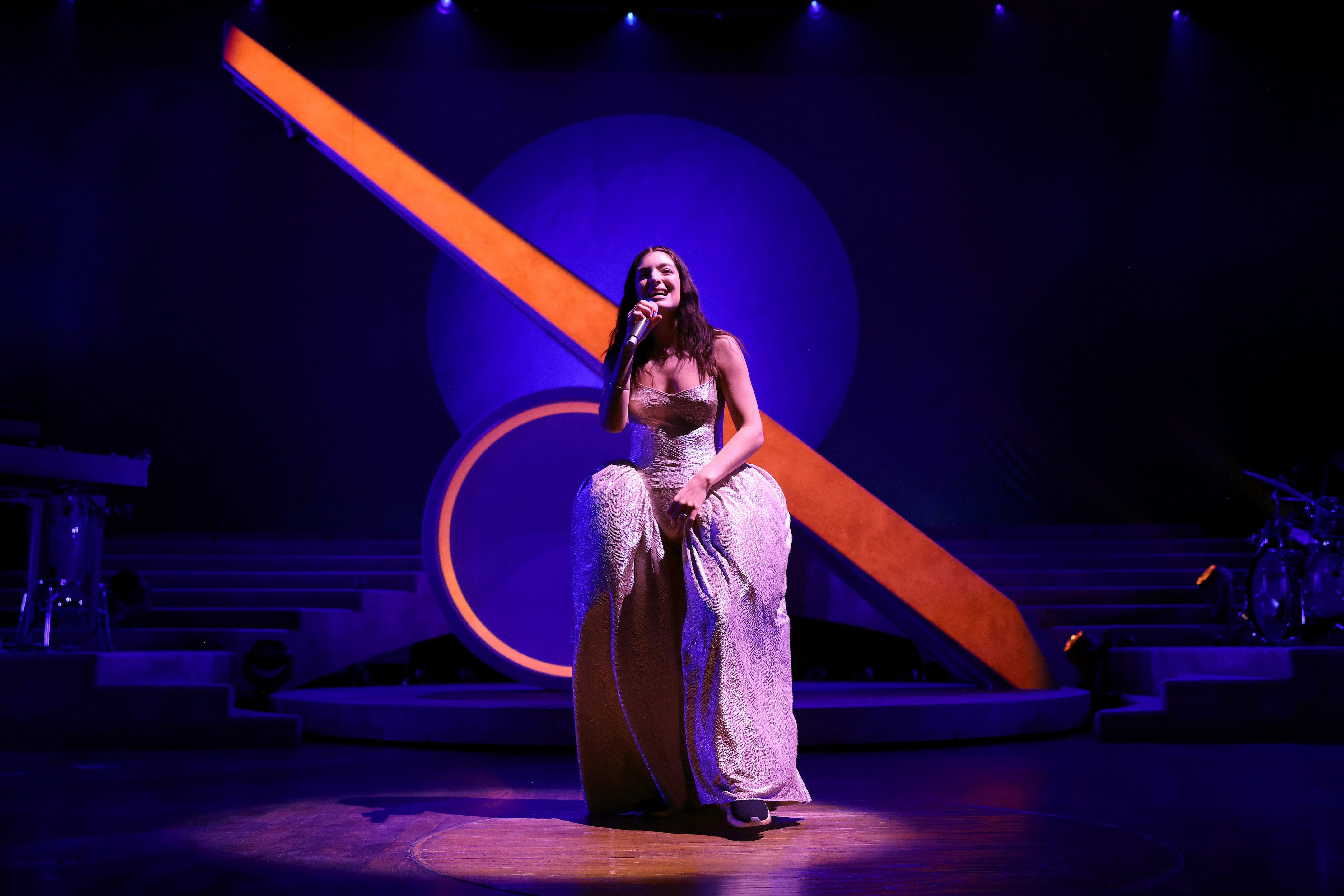 Lorde performs onstage during opening night of her 'Lorde World Tour' at the Grand Ole Opry House