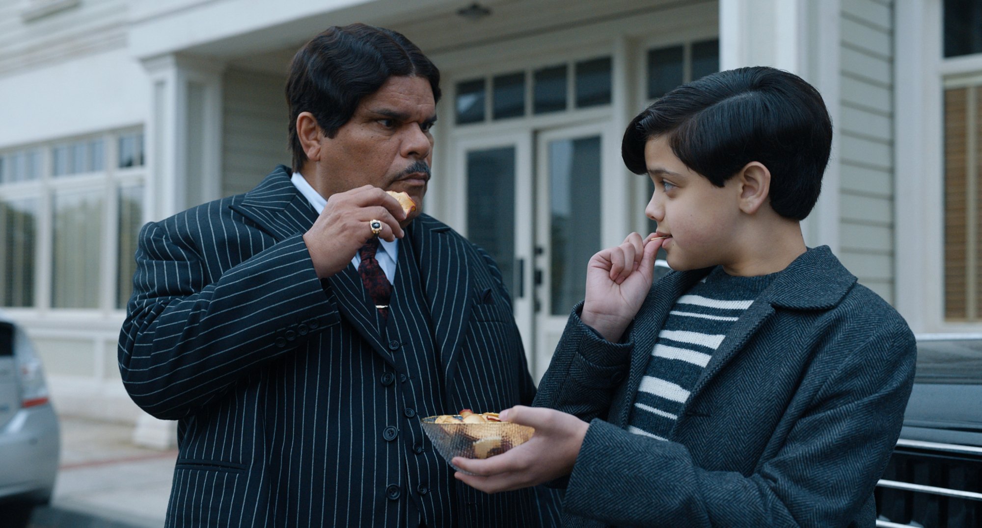 Luis Guzmán and Issac Ordonez in 'Wednesday' Episode 5.