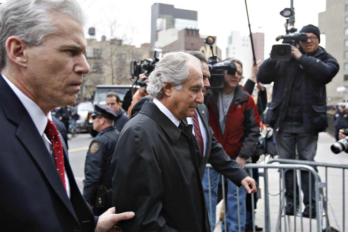 The founder of Bernard L. Madoff Investment Securities arrives at federal court in New York City in 2009