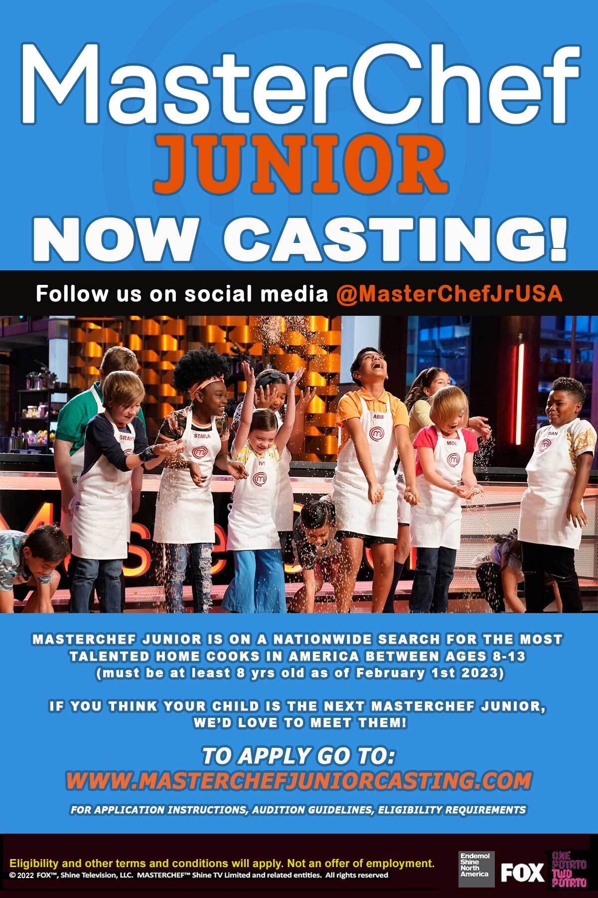 MasterChef Junior casting poster 