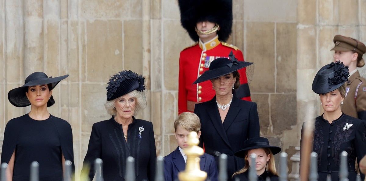 Meghan Markle, Camilla Parker Bowles, Kate Middleton, Sophie Wessex and other royals attend Queen Elizabeth II's funeral