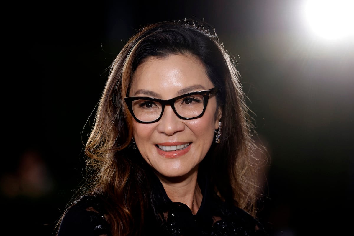 Actor Michelle Yeoh attends the 2nd Annual Academy Museum Gala wearing black glasses