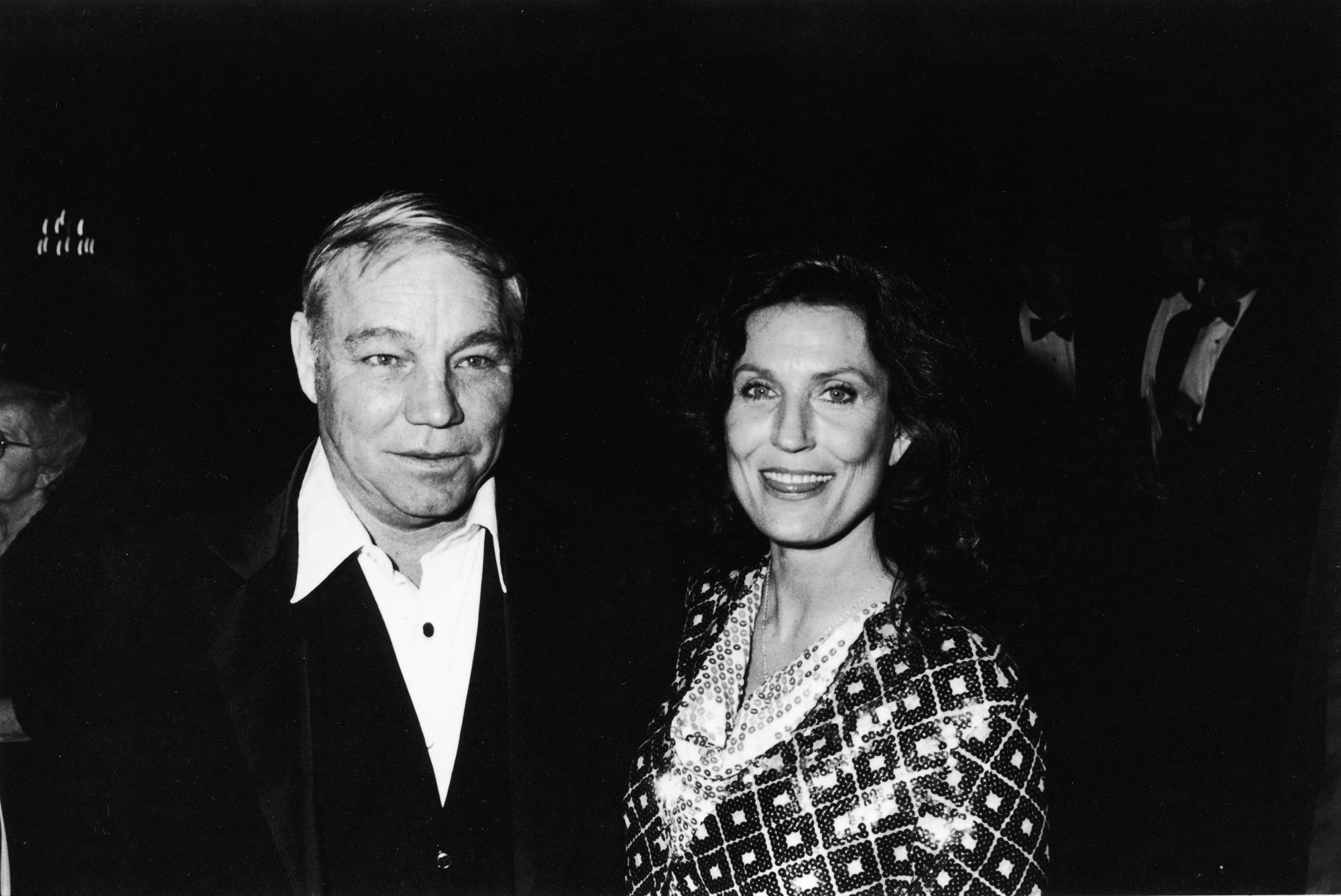 A black-and-white photo of Oliver 'Doolittle' Lynn and Loretta Lynn