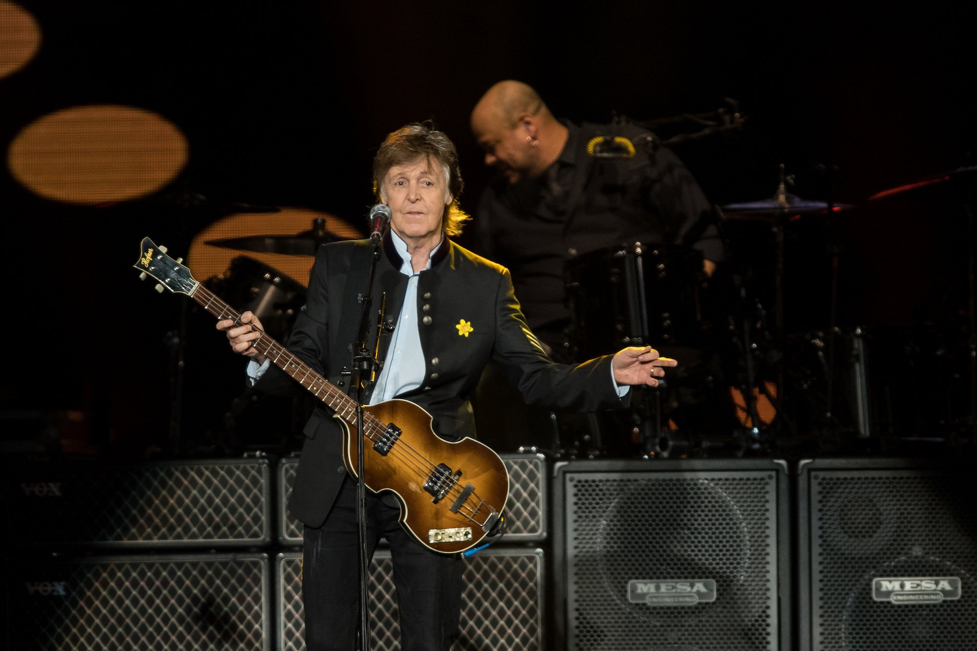 Paul McCartney performs at Suncorp Stadium in Brisbane, Australia