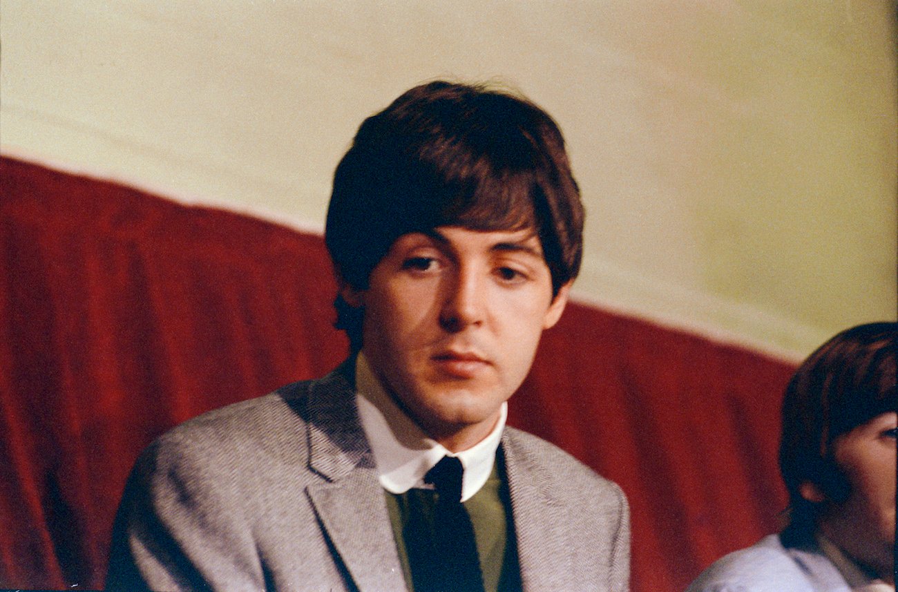Paul McCartney at a Beatles press conference in 1965.