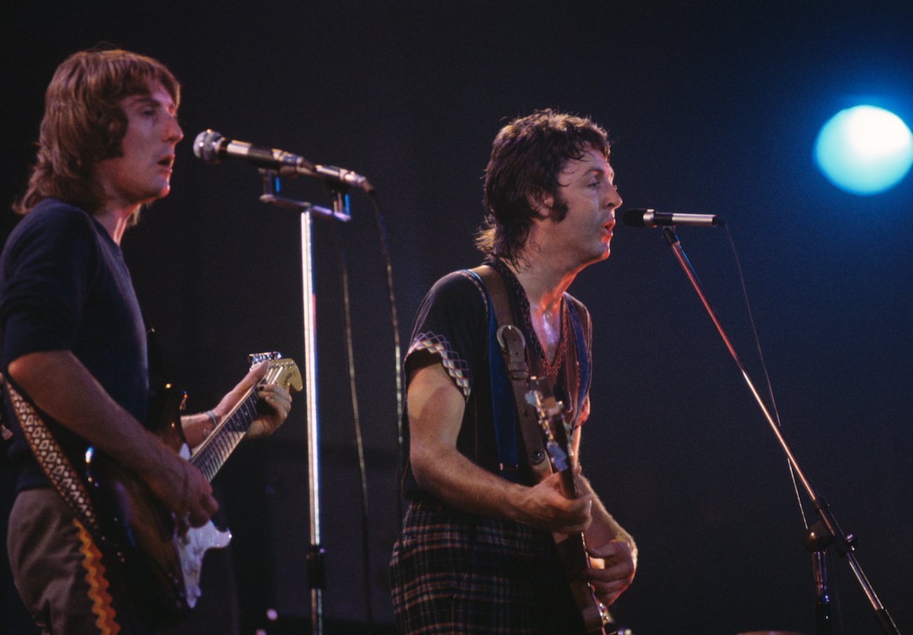 Paul McCartney and Wings performing in France, 1972.
