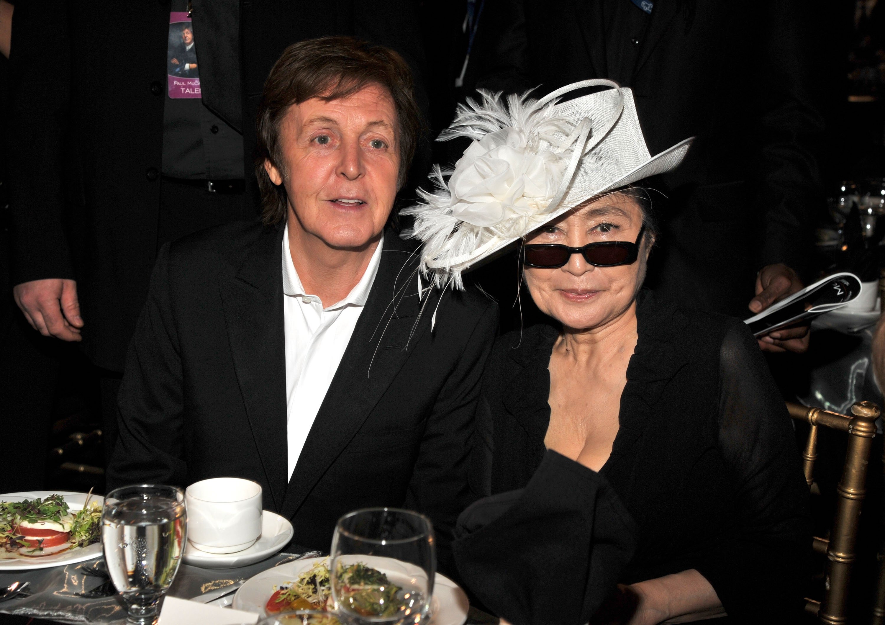 Paul McCartney and Yoko Ono attend the 2012 MusiCares Person of the Year Gala honoring McCartney in Los Angeles