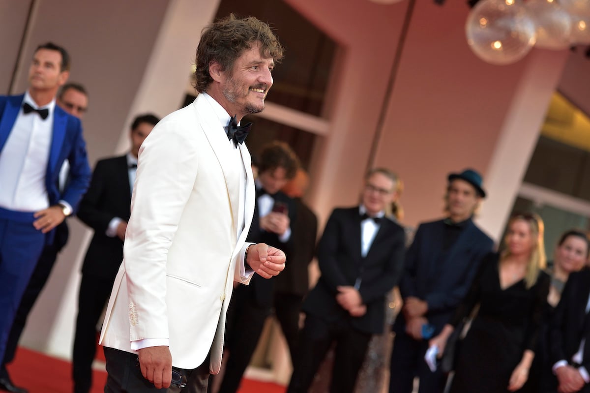 Pedro Pascal poses on the red carpet at the Venice International Film Festival in 2022.