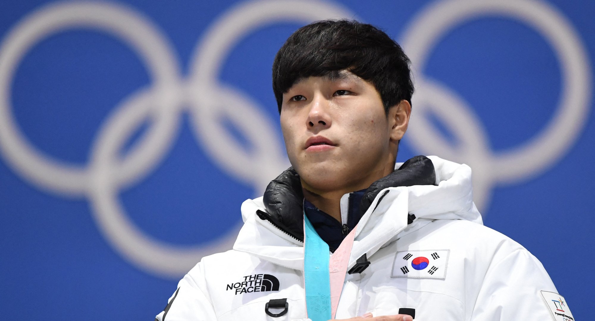 'Physical 100' contestant Yun Sung-bin at the 2018 Winter Olympic Games.