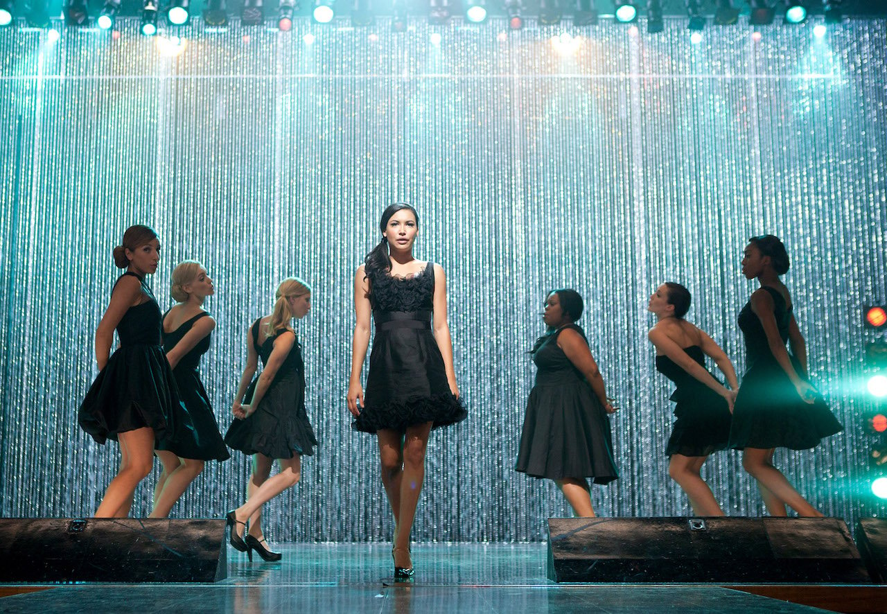 Naya Rivera as Santana for "Glee" in the "Mash Off" episode.