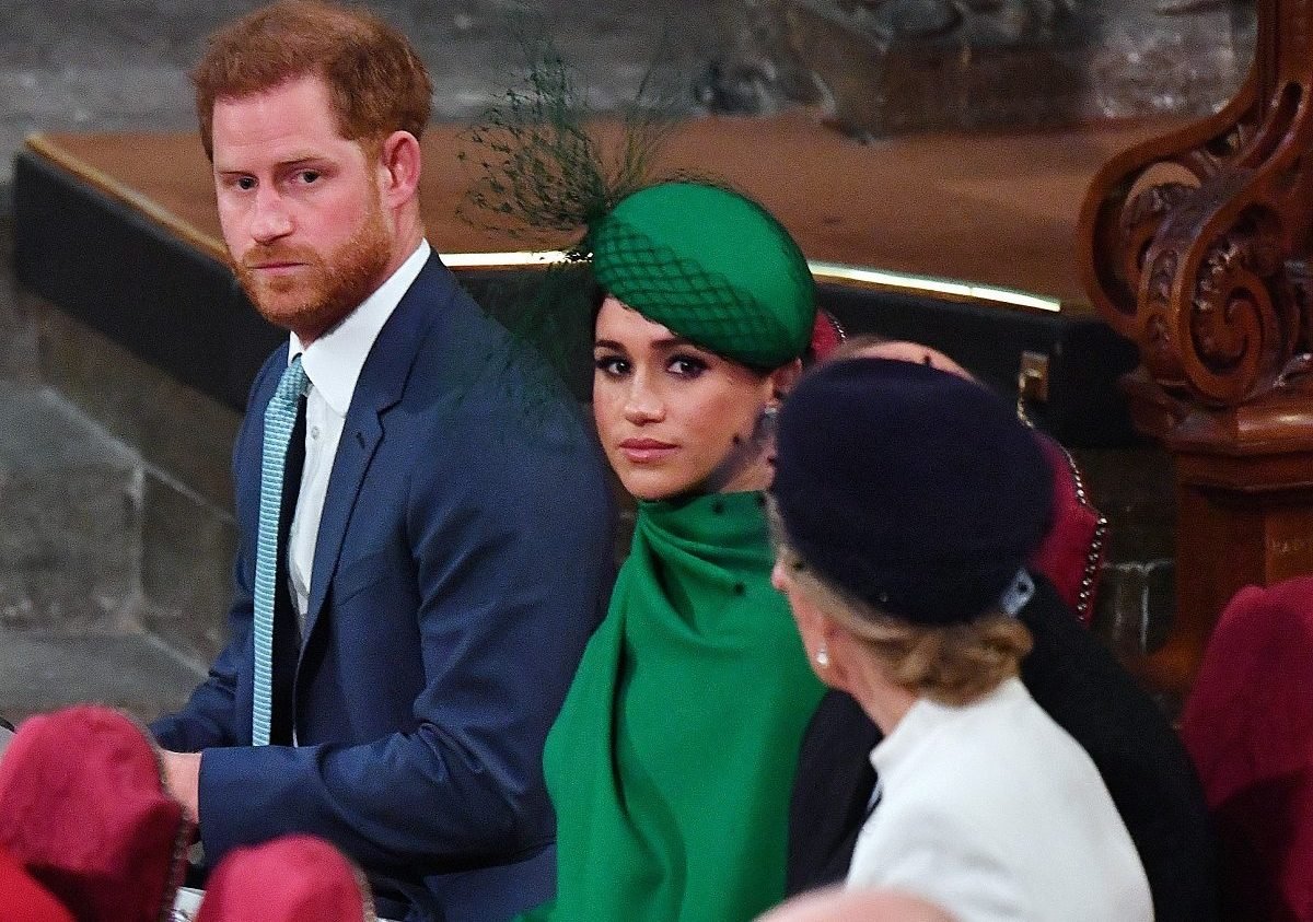 Prince Harry and Meghan Markle, who got a "death stare" from Sophie Wessex attend the Commonwealth Day Service 2020