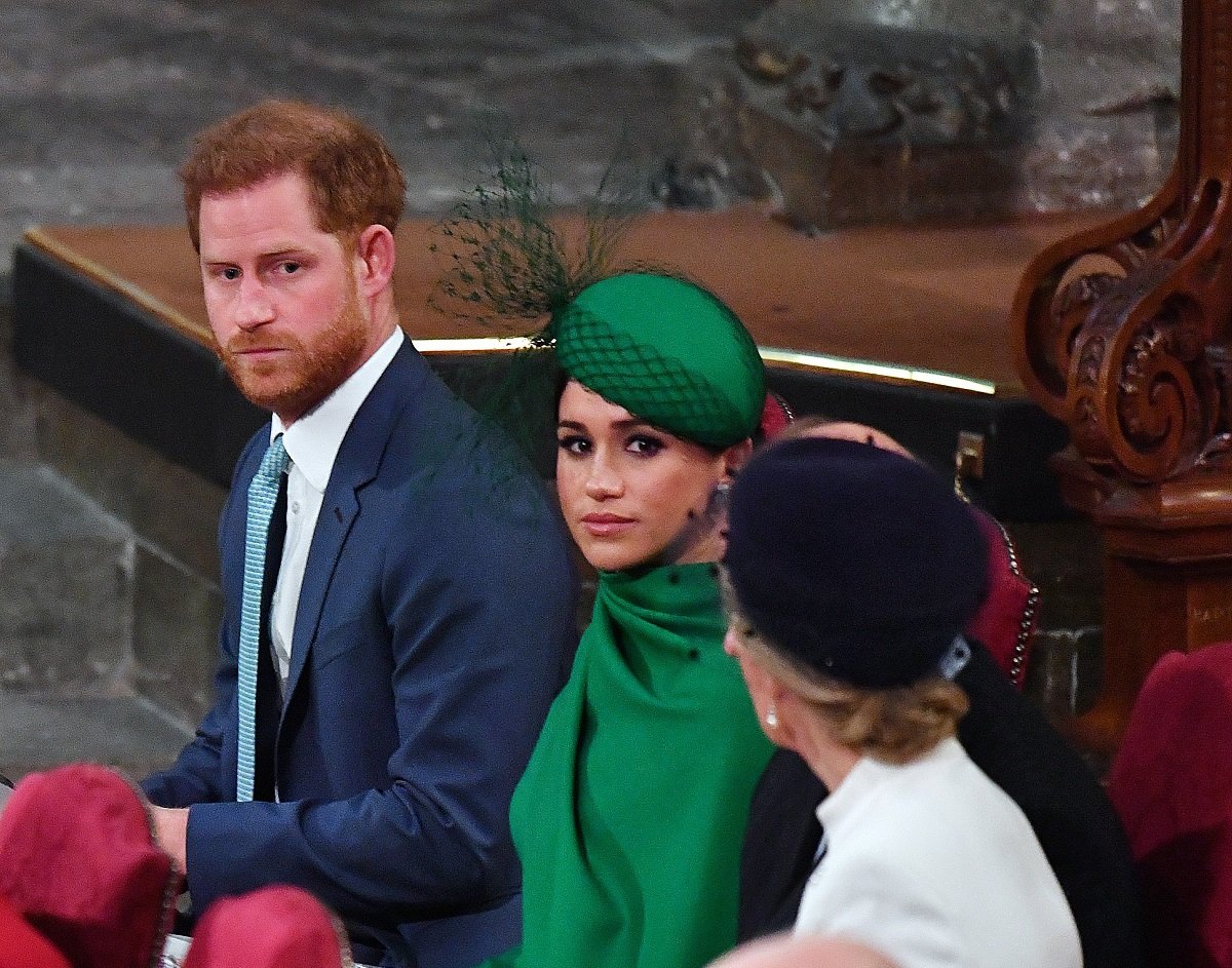 Prince Harry and Meghan Markle, who got a "death stare" from Sophie Wessex attend the Commonwealth Day Service 2020