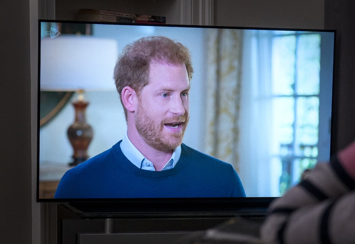 Prince Harry, whose body language sent a message in an ITV interview, according to an expert, speaks to Tom Bradby for ITV ahead of 'Spare'