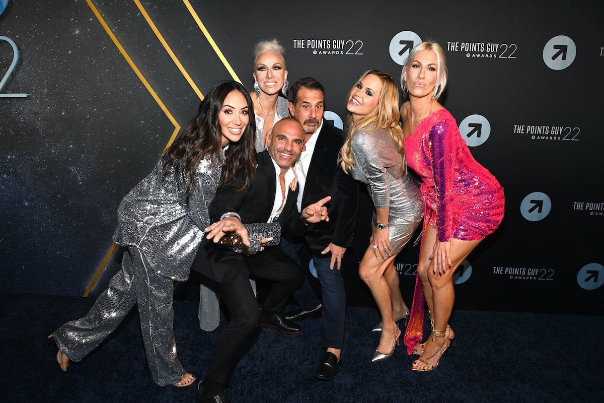 RHONJ cast members Melissa Gorga, Margaret Josephs, Joe Gorga, Joe Josephs, Jackie Goldschneider and Lexi Barbuto on the red carpet