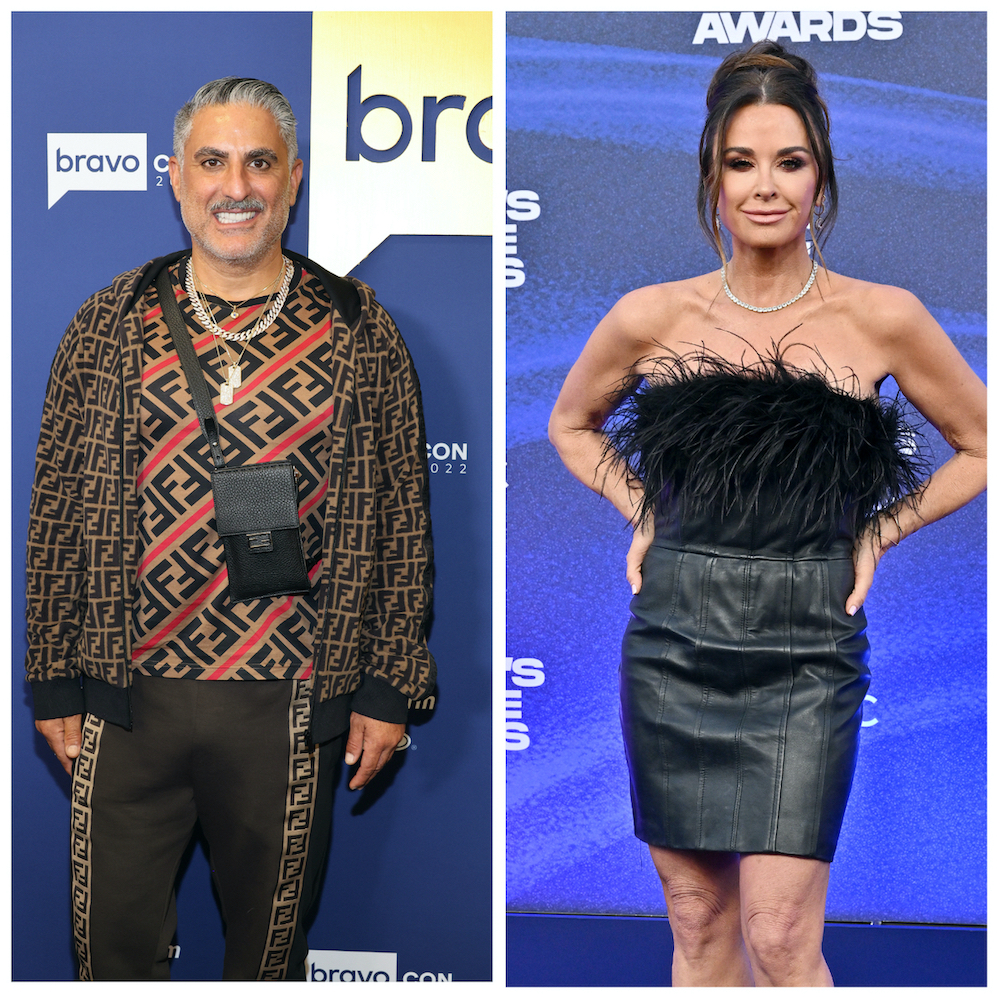 Reza Farahan and Kyle Richards  at different events on the red carpet