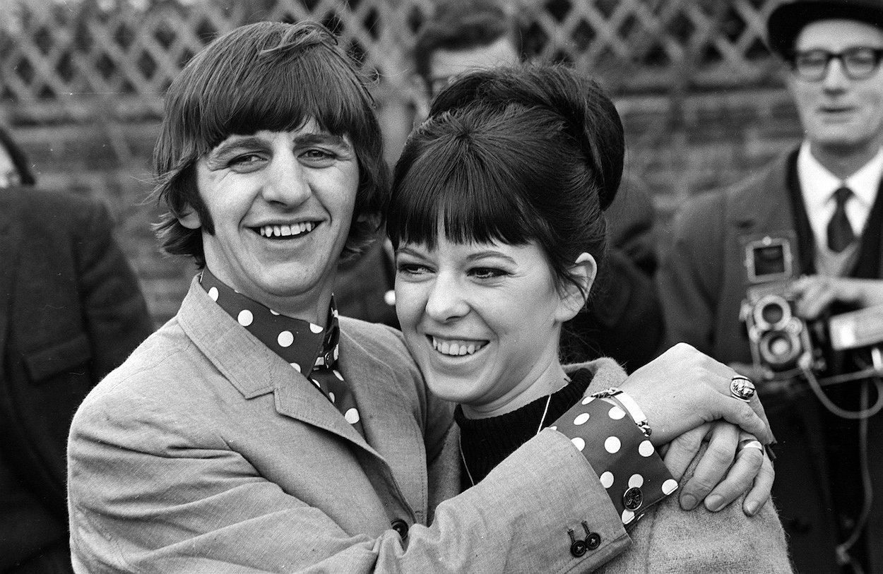 Ringo Starr and his first wife, Maureen, photographed at home in 1965.
