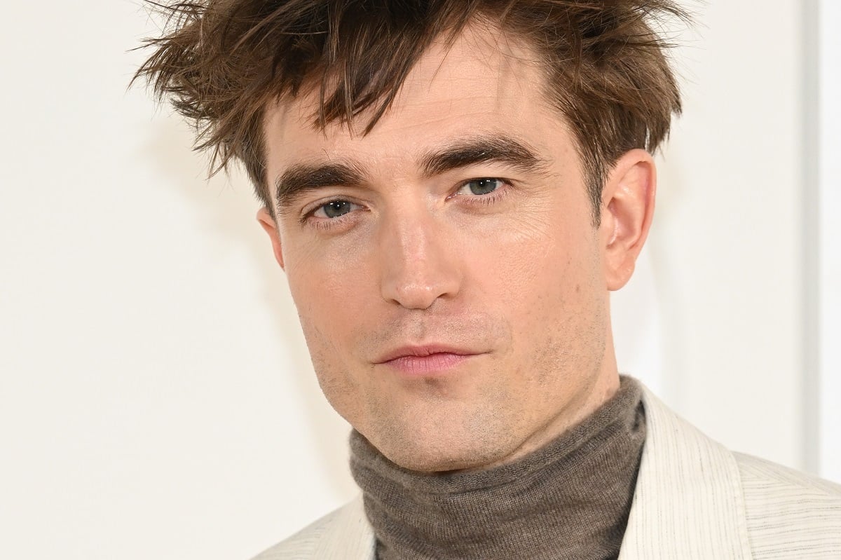 Robert Pattinson at the Dior Fall Menswear Show.