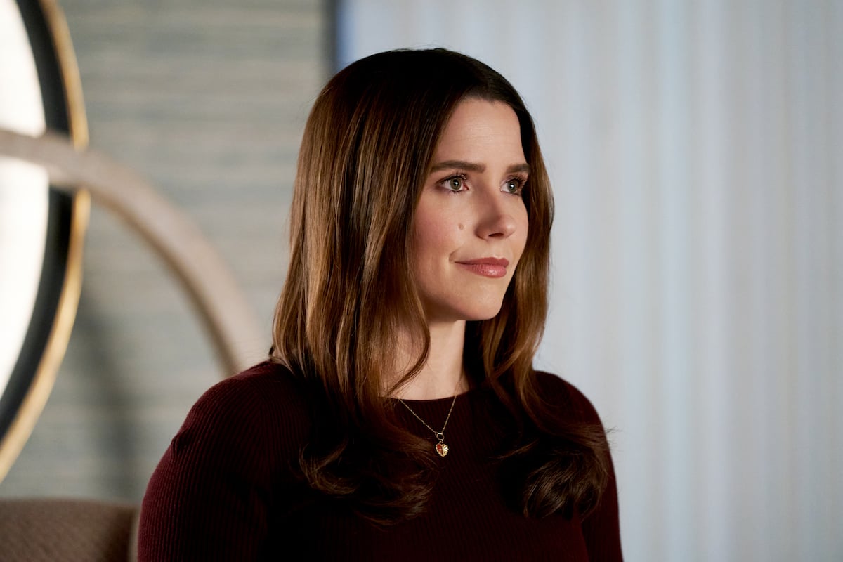 Actor Sophia Bush films a scene for Good Sam, a now-canceled CBS show