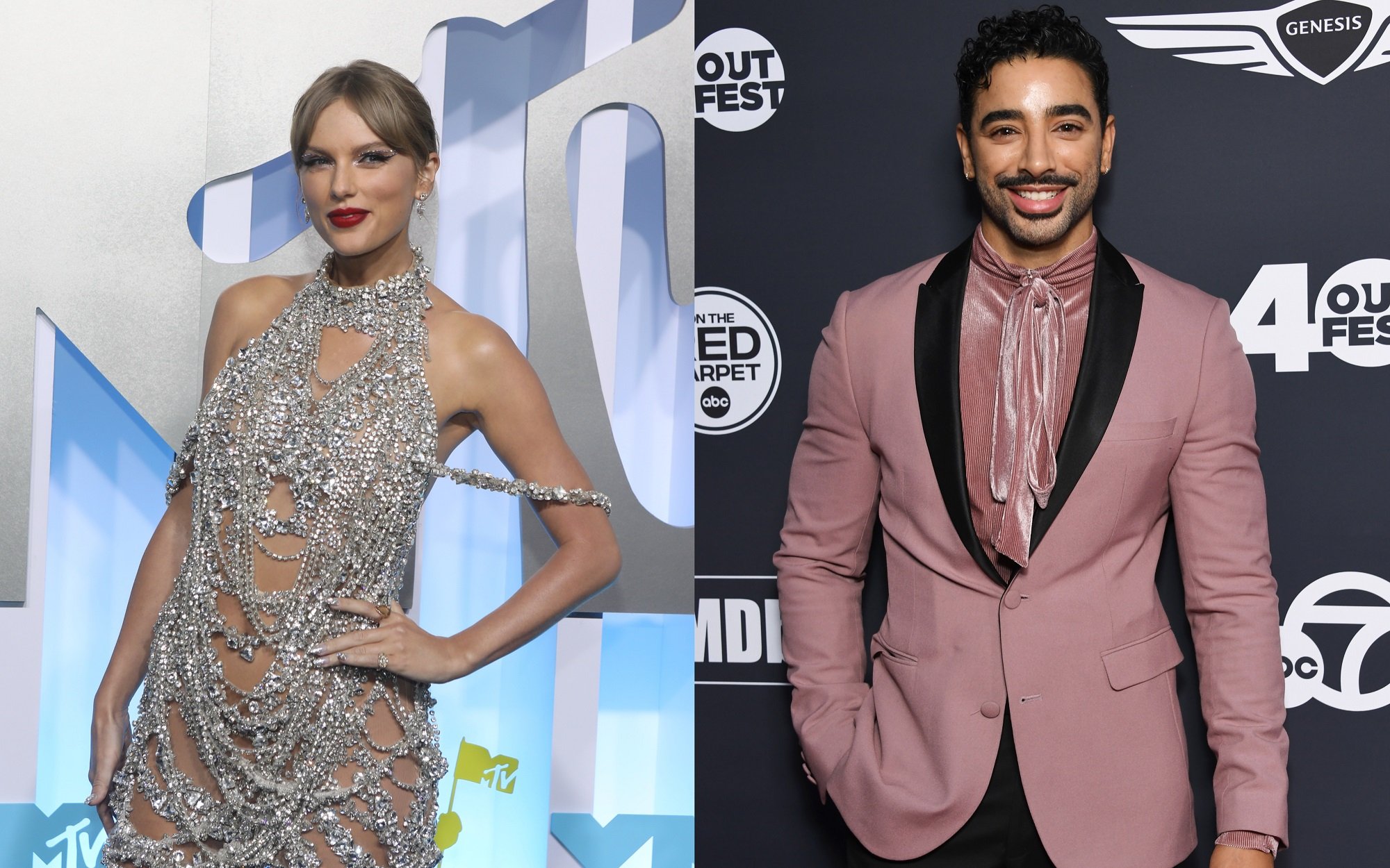 A joined photo of Taylor Swift and Laith Ashley