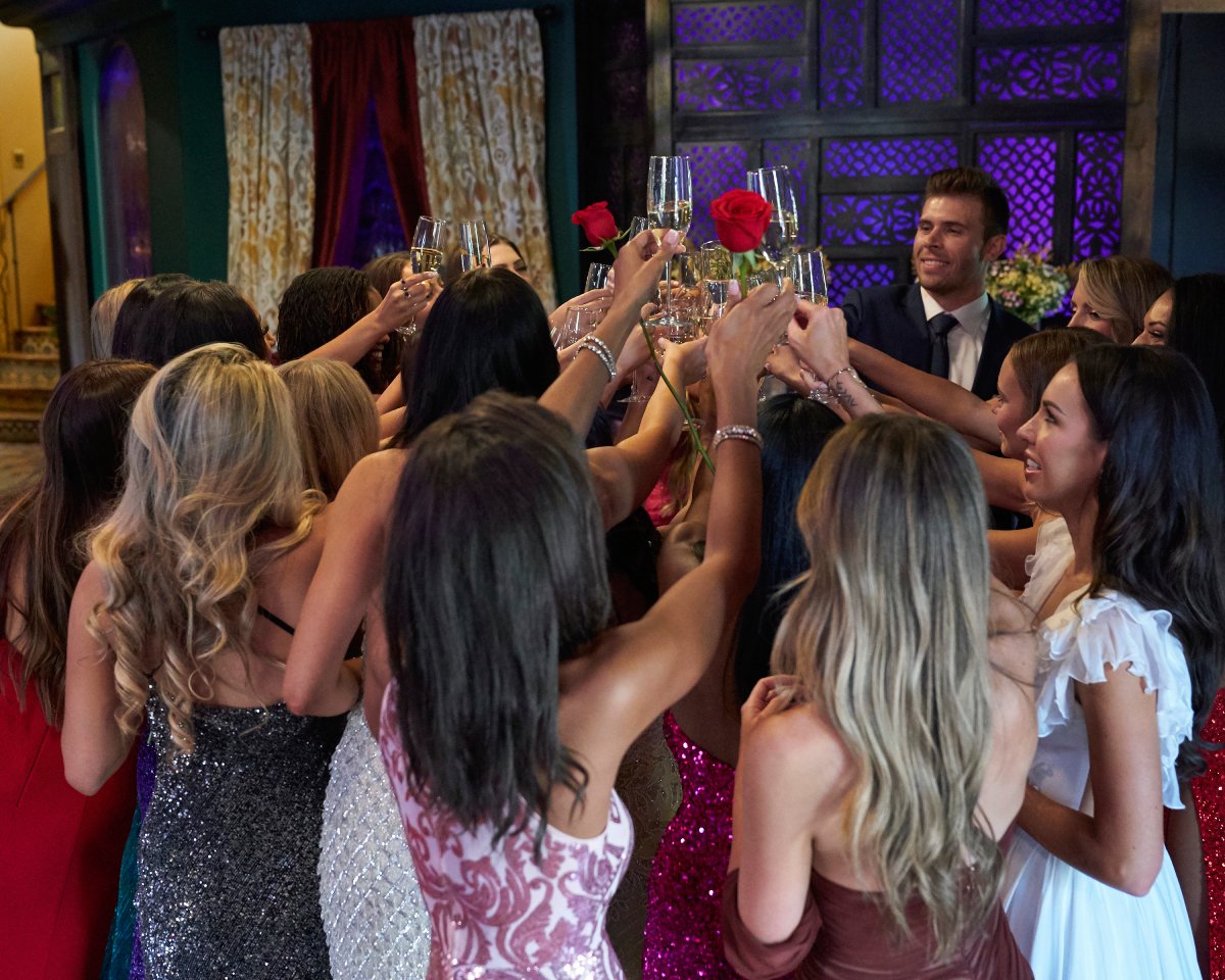 Zach Shallcross toasts The Bachelor 2023 contestants that will continue to week 2.