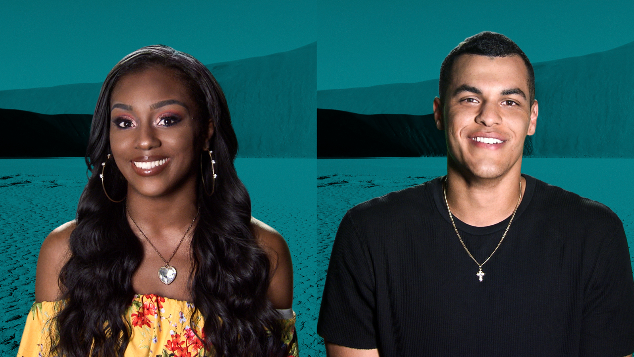 Da'Vonne Rogers and Josh Martinez posing for 'The Challenge' cast photo